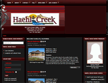 Tablet Screenshot of haehlcreekhomes.com